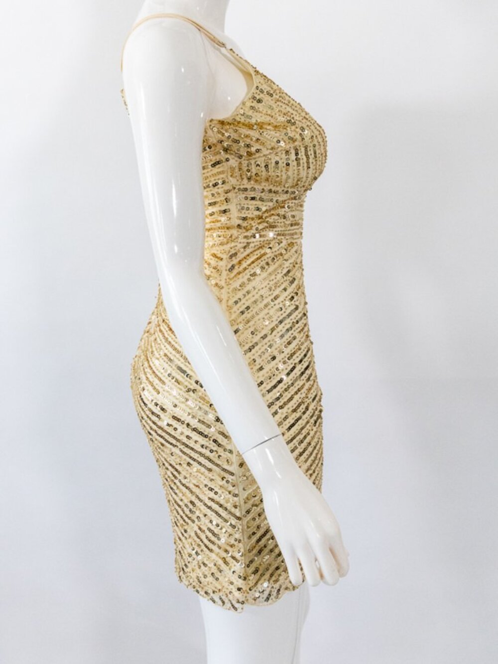 Verte Gold Dress - Picture 6 of 7